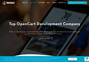 OpenCart Development Company | Skenix Infotech - OpenCart CMS is a powerful content management system employed in eCommerce website development. As a leading eCommerce OpenCart Development Company in India and USA, Skenix Infotech provides highly-scalable and creative OpenCart web application design & development services. If you are ready to build OpenCart based eCommerce applications! Hire our dedicated OpenCart Developers on hourly, part time and full time contract basic to meet your custom OpenCart solutions requirements.