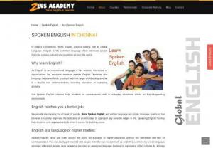 Training for Best Spoken English in Chennai | Zeus Academy - Zeus Academy offers the best training for spoken English in Chennai. Enroll & learn spoken English from experienced and verified tutors to enrich your career goals.
