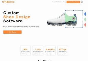 Online Shoes Design Software - SetuBridge - Our shoe design software is Magento 2 eCommerce solution & custom online printing tool for creating custom products like shoes, t-shirts, cases, mugs, gifts, cap, skins, etc. SetuBridge\'s personalization tool helps to create a Web-to-print store.