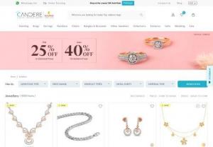 buy diamond jewellery online - buy diamond jewellery online from indias one of the most trusted online jeweller - candere by kalyan jewellers & get upto 20-25% off on your purchase.