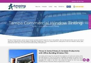Best Commercial Window Tinting in Tampa, Florida - Looking for the best commercial window tinting in Tampa, FL area? Look no more, contact Amazing Signs! We make personalized window tinting for office/business in Tampa, FL. Call us today @ (813) 779 7446