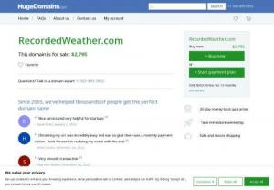 Best Weather analysis site - Recordedweather analysis weather in your location and predict the future weather condition.