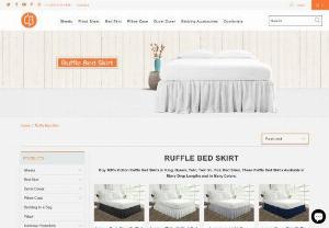 Ruffled Bed Skirts - Buy pure Egyptian cotton ruffled bed skirts at the best online bedding store comfortbeddings. We have wide range of bed skirts that specially designed for various bed sizes and comes in 9 beautiful colors. We are the direct manufacturers of these ruffled bed skirts. Click here to buy and get free delivery.