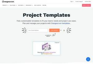 Project Management Templates for Productivity - Orangescrum templates helps to create your next project plan and manage your projects.It can be fully customized to fit your team\'s need and project use case.