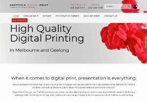 Digital Printing Services Melbourne - Creffield Digital Print combines quality products with the latest technology to offer the leading digital printing services in Melbourne & Geelong