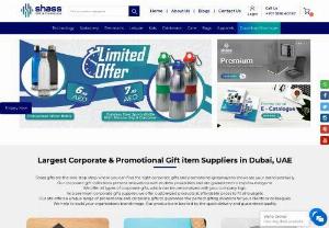 Largest Corporate & Promotional Gift item Suppliers in Dubai, UAE - Shass gifts,  a one-stop-shop where you can find the gift items to promote your brands. Our innovative gift collections are guaranteed to impress everyone. We offer various corporate gifts,  which can be customized according to your needs. Our products are at affordable prices to fit all budgets. Our unique promotional and corporate gifts are perfect gifting solutions for your clients or colleagues