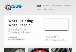 Wheel repair | Same Day Service - Wheel Buddy Melbourne specializes in Wheel Repair. We fix damaged wheels and can also offer wheel resprays colour change and brake caliper painting, ask about our Same day Service