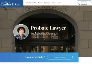 Law Offices of Cynthia E. Call - Based in Athens, GA, the legal team at the Law Offices of Cynthia E. Call focus on mediation, business law, estate planning and wills.  || Address: 320 E Clayton St, Ste 510, Athens, GA 30601, USA || Phone: 706-548-9705