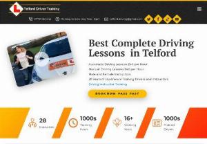 Driving lessons Telford with Driver Training - Providing fun and friend driving lessons in Telford, Bridgnorth and Shifnal with male and male driving instructors using manual and automatic driving school cars