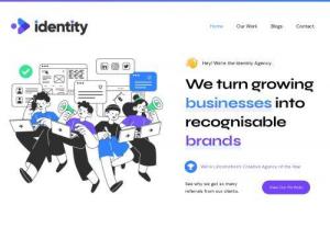 Identity Agency - A full-service, UK based branding agency specialising in branding, graphic design, web design, social media management and client training.