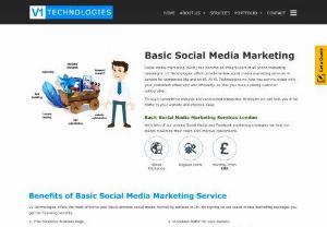 Social Media Marketing Services in the UK | V1 Technologies - After having built a website for your business, one of the most essential aspects to look at is our Social Media Optimisation Service. Facebook is one of the best social media platforms to target a genuine audience. You will benefit from \