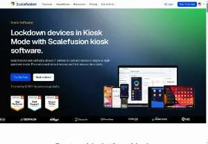 Screenshot of Scalefusion Kiosk Software