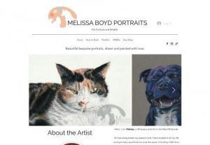 Melissa Boyd Portraits - Pet portrait artist. Beautifully and professional hand drawn animal and pet portraits by Melissa Boyd using high quality products.