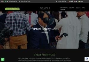 Virtual Reality UAE - GameIN - Game is one of the first VR companies that were established in Dubai. VR is a computer-generated environment that allows the user to explore and interact within the virtual world using a headset and sometimes hand controllers depending on the kind of Virtual Reality device that is being used.