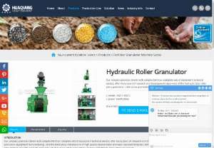 Hydraulic Roller Granulator - Our company provides clients with complex fertilizer complete sets of equipment technical service, after many years of research and development experience of the hydraulic type roller press granulator, roller press granulator, etc.