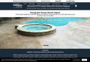 Creative Concrete Solutions - A Premier East TN Custom Decorative Concrete Company for concrete overlays, concrete counter tops, concrete staining and polishing and epoxy flooring