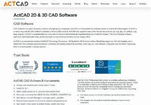 CAD Software | CAD Programs | Best CAD Software | CAD Softwares - CAD Software ActCAD is a low cost 2D Drafting & 3D Modeling CAD Software compared to other CAD Programs. ActCAD CAD Software is faster than other CAD Programs.