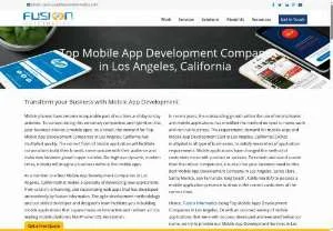 Screenshot of Mobile App Development Company - Los Angeles | Fusion Informatics