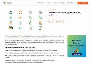 Types of Dynamics 365 Portal Add-ons - Dynamics 365 provides a number of portal add ons. This breakdown of each of them can give you a better understanding of which solves your pain points.