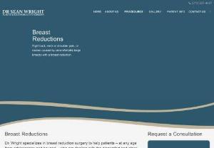 Breast Reduction Surgery near Philadelphia, PA - Your back, neck, or shoulder pain may be due to your breast size. Dr. Wright can help you decide if breast reduction is right for you.