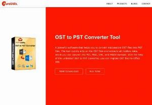 OST to PST Converter - The PureUtils OST to PST Converter is one of the advanced tools that quickly convert OST to Outlook PST format. By using this software, you can also change the OST file to MSG, EML, HTML, and MBOX formats.