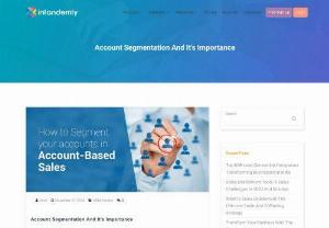 account segmentation - Account Segmentation is taking a tiered approach which helps scalability for Startups. Account Segmentation for Account Based Marketing helps close better deals.