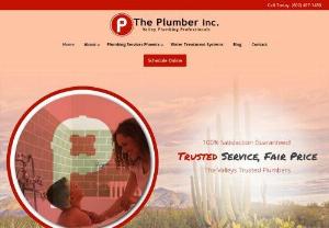 The Plumber Inc - Arizona\'s plumbing company, featuring expert plumbers for any and all plumbing issues including, drain clogs, sewer lines, gas lines, water lines, emergency 24 hour plumbing service, complete rooter service and new construction.