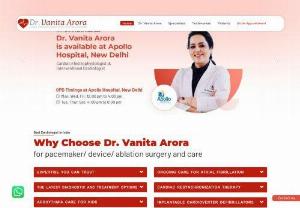 Best Cardiologist in Delhi - Dr. Vanita Arora, is the best cardiologist doctor in India. She is the first female cardiac electrophysiologist in India and currently the Director and Head of Cardiac Electrophysiology Lab and Arrhythmia Services at Max Hospital, Saket, Delhi. She has been the first one in Asia Pacific to do the Live Case of a leadless pacemaker. Dr. Arora has earned Awards like Rising Star in Cardiology, Woman Doctor Entrepreneur of year 2018, Chikitsa Ratan along with several other achievements.