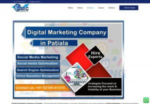 Digital Marketing Company in Patiala - Avail the best digital marketing services with the leading Digital Marketing Company in Patiala. Their expert and professional staff makes sure to cover all the aspects of digital marketing for your business and helps to increase sales of your business.