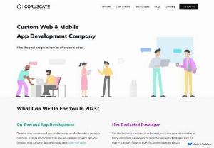 Coruscate Solutions - Custom Web & Mobile App Development Company - Coruscate is a premium custom web and mobile app development company aiming to deliver world-class mobile applications for android and ios. Get in touch with us.