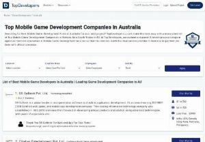 Top Game Development Companies in Australia - Searching for Game Development in Australia for your next project? TopDevelopers will make this task easy with a researched list of Top Game Development Companies in Victoria, New South Wales At TopDevelopers, our authentic research & review process brings in companies that hold specialties in Game Development services so that the user can reach at the ideal service provider to get their job done with utmost precision.