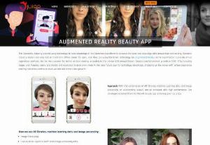 Augmented Reality Beauty App Case Study | Juego Studio - Beauty industry is actively using AR virtual makeup app. Juego Studio has developed AR Beauty App Face detector, lips, eye-lashed, hair editor and offers many more customization features. Check it out!