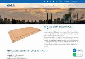 Dura Base Composite Mats in India - Maco Corporation provides one of our best selling mats are the dura base composite mats. These are advanced kinds of construction mats that serve their function better than others of the same category.