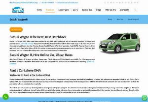 Suzuki Wagon R For Rent In Lahore, Hire Car Online | 0312-4343400 - Suzuki Wagon R For Rent in Lahore, Hire Online Cars in Cheap Rates With Driver and Without Driver. Hire Now Call to Rent a Car Lahore DHA  ☎+92-312-4343400