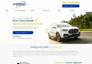 Aaron's AutoGlass - At Aaron's AutoGlass we treat every vehicle like it's our own. Going the extra mile is part of our promise,  whether you need a windshield repair,  windshield replacement or other auto glass service. Fast safe drive away times and industry leading safety standards.