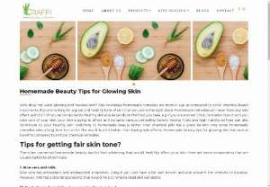 Homemade Beauty Tips for Glowing Skin by Craffi Personal Care - Fair skin us the dream of each Girl and ladies in India. So we are sharing a number of the ideas by which you\'ll get chemical-free Homemade Beauty tips for Glowing Skin tips for fairness at your home. Here, i\'m sharing a number of the ideas about the merchandise in your kitchen that you simply also can use because the natural beauty product recipe.