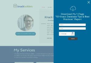 KnackBuilders - I am a Knack database, Zapier, and business intelligence dashboard developer.