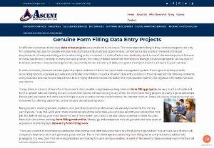 Genuine Form Filling Data Entry Projects - Today, there are bunch of work from home work that provides legitimate earning medium. Form filling projects are very much profitable and fun.
