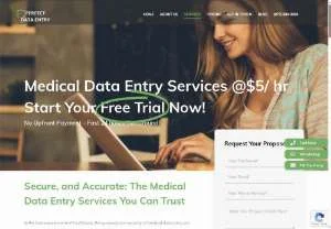 Screenshot of Medical Data Entry Services - Perfect Data Entry