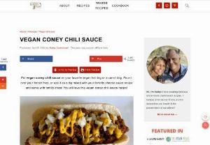 Coney Sauce - Coney Chilli Sauce Recipe | Kathys Vegan Kitchen - Looking for a Coney Sauce?. This Coney Chilli Sauce Recipe will help remember your childhood. Print and Enjoy this Recipe today.