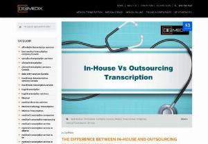 The Difference Between In House and Outsourcing Transcription Services - People often do not understand the difference between in-house and outsourcing medical transcription services. Read this blog to know more about it.