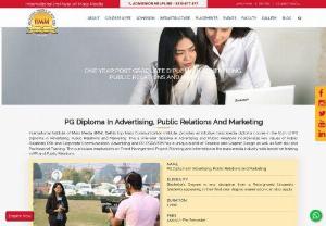 PG Diploma in Advertising, Public Relations and Marketing | IIMM Delhi - PG Diploma in Advertising, Public Relations and Marketing - Bachelors Degree in any discipline from a Recognized University. Students appearing in their final year degree examination can also apply.
