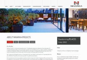 Apartments in Hyderabad - Niharika Projects is a reputed property developer in Hyderabad, committed to develop premium properties of international quality while assuring the highest possible level of satisfaction for our valued customers. Established in 2002, by R. Rajasekhar Reddy and R. Sreelatha, the focus has been on understanding the growing needs of the market and develop premium residential, commercial, retail and lifestyle gated communities.
