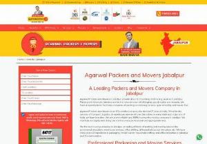Packers and Movers Jabalpur | Movers and Packers Jabalpur - Agarwal Packers and Movers Jabalpur provide all sorts of packing and moving services. Movers and packers Jabalpur is here for relocate your all belongings goods in safe and secure mode. We are having the superbly team that helping to complete all packing and moving services in quit smoothly and hassle free.
