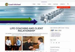 Executive Coach Michael-Life Coaching - A professional life coaching includes inquiry, reflection, requests and discussion to help clients identify personal and/or business and/or relationship goals, and develop action plans intended to achieve those goals. The client takes action, and the coach may assist, but never leads or does more than the client.
Professional coaching is not counselling, therapy or consulting. We call it as we see itPure Coaching while not knowing what is best for our client.  The client will birth their...