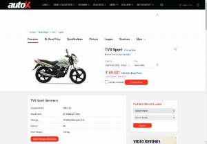 TVS Sport Price in India - Looking for TVS Sport on road price in India? Check out TVS Sport bike price, mileage, reviews, images, specifications, new model and more at autoX.