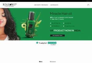 Buy Hair Care Products Online in India - Regrowz promotes the growth of healthy hair in individuals who are suffering from hair thinning,  loss and even poor quality hair. Regrowz is now in India to provide you with the ideal solution for your hair situation.