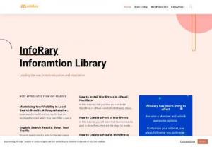 InfoRary | Information Library - InfoRary covers about all  Computer tricks, Make money Blogging, Digital Marketing, SEO, Web  Development and Graphic Designing ans much more.