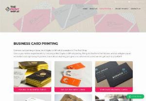 Business card Printing Services in Dubai - Business card printing in Dubai, be it Digital or Off-set all available at The Print Shop. Visiting card Making shop at business bay professional stamp maker.