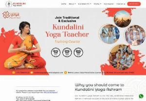 Kundalini Yoga Teacher Training in India - Kundalini is the energy of consciousness. It is your awakened inner identity. The energy of your soul. It lies dormant at the base of your spine. The goal of Kundalini Yoga is to awaken the Kundalini energy to achieve awareness.